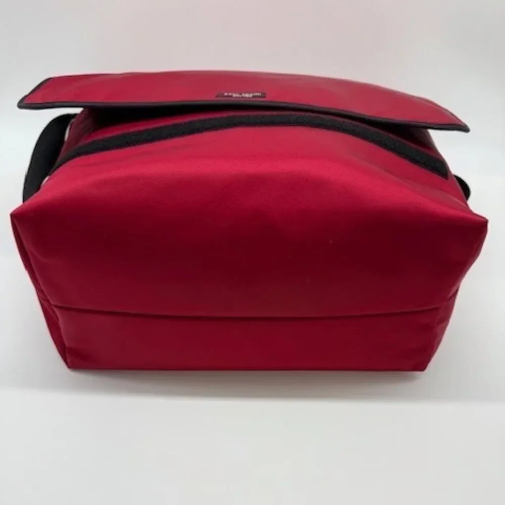 EUC Kate Spade New York Red Nylon Large Messenger Laptop Work Bag